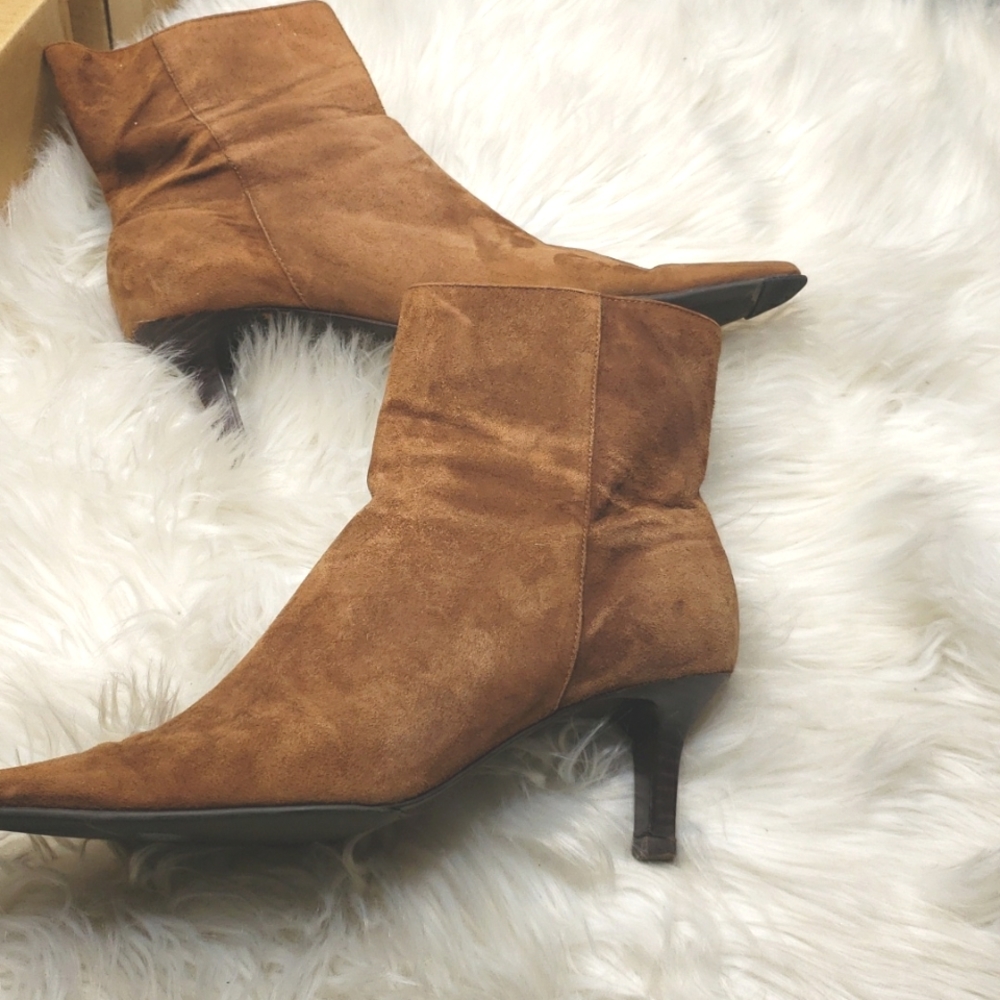 Lauren Ralph Lauren Morrigan Ankle Boots Chestnut 7.5B